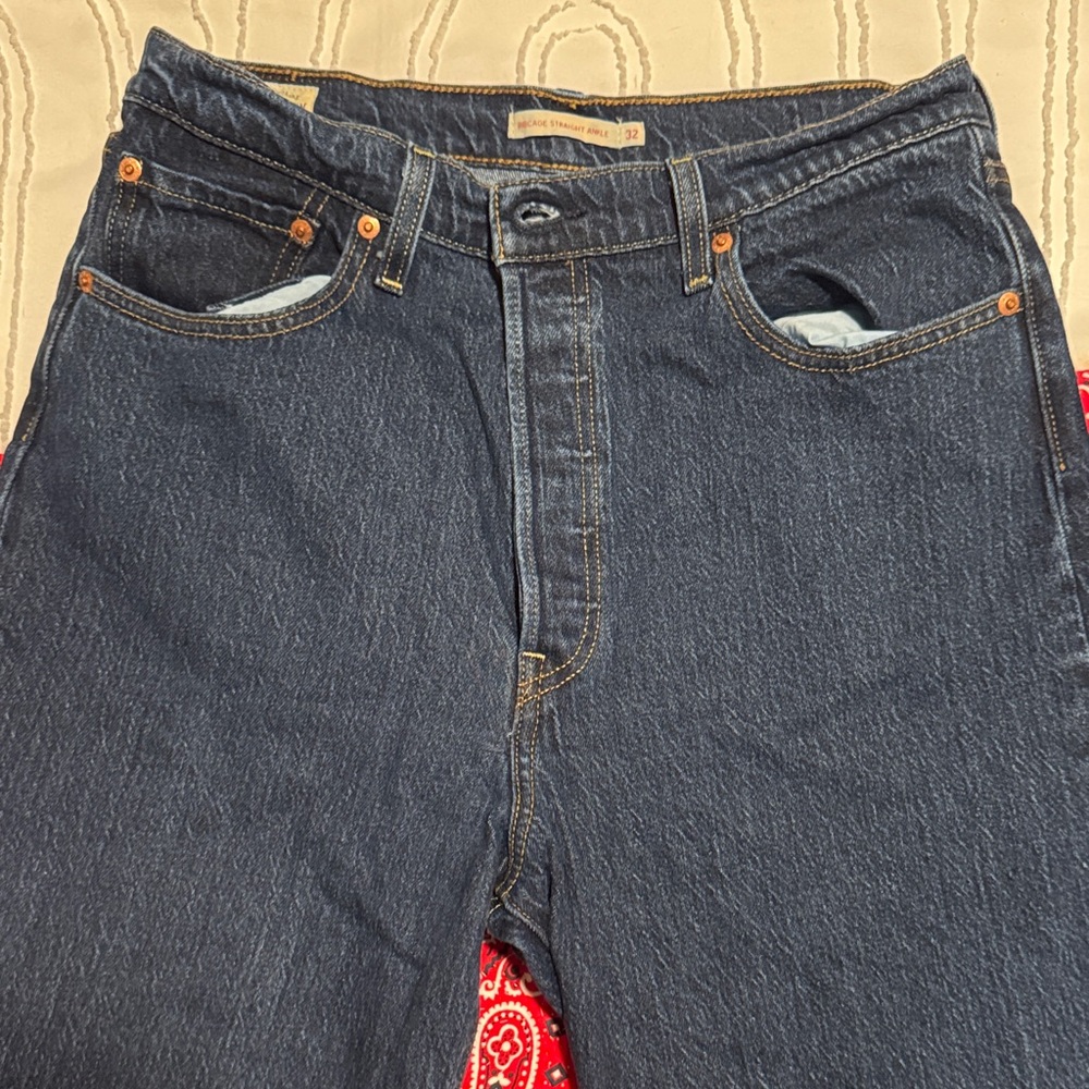 Women’s Dark Blue Denim Levi’s Jeans - Classic Straight Fit